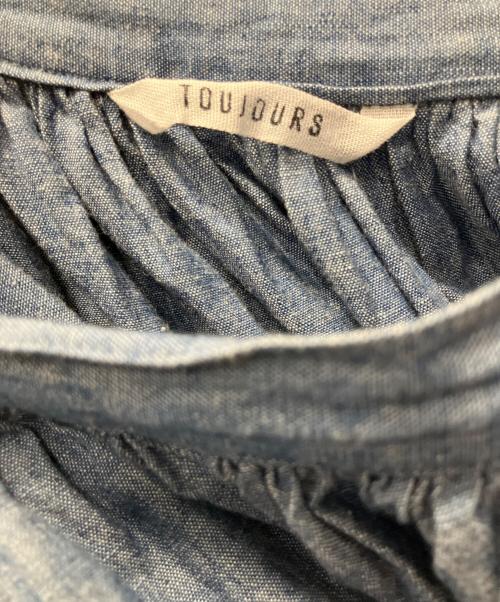 Toujours（トゥジュー）Toujours (トゥジュー) ランダムプリーツマキシスカート インディゴ サイズ:2の古着・服飾アイテム