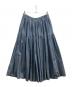 Toujours（トゥジュー）の古着「ランダムプリーツマキシスカート」｜インディゴ