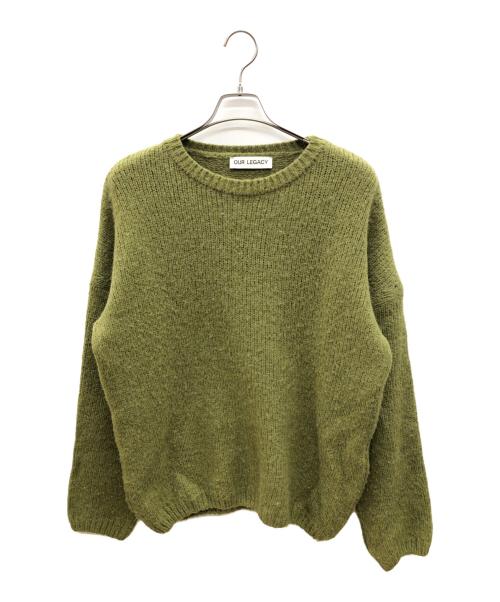 OUR LEGACY（アワーレガシー）OUR LEGACY (アワーレガシー) POPOVER ROUNDNECK ベビーアルパカプルオーバーニット グリーン サイズ:46の古着・服飾アイテム