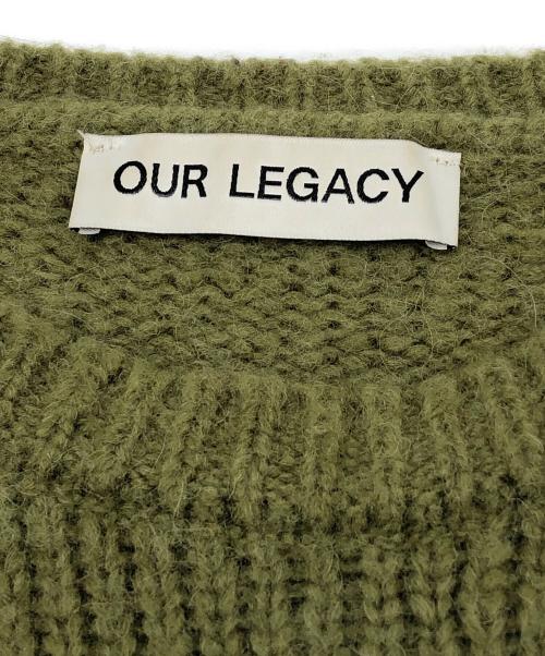 OUR LEGACY（アワーレガシー）OUR LEGACY (アワーレガシー) POPOVER ROUNDNECK ベビーアルパカプルオーバーニット グリーン サイズ:46の古着・服飾アイテム
