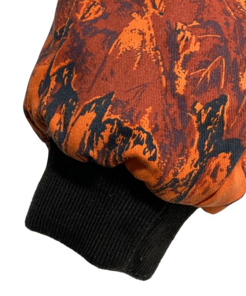 SUPREME（シュプリーム）Supreme (シュプリーム) RealTree Reversible Quilted Work Jacket ブラック×オレンジ サイズ:Mの古着・服飾アイテム