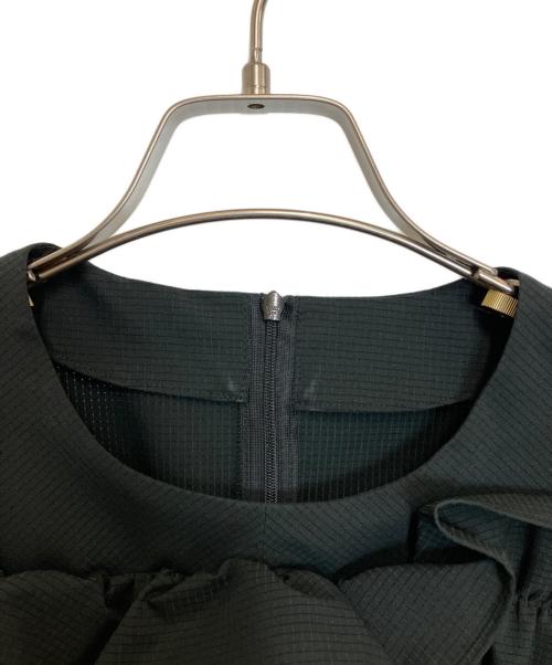 LE PHIL（ル フィル）LE PHIL (ル フィル) クールドットサッカーブラウス ブラック サイズ:Freeの古着・服飾アイテム