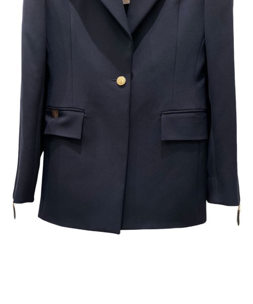 LOUIS VUITTON（ルイ ヴィトン）LOUIS VUITTON (ルイ ヴィトン) モノグラム ジップスリーブ ブレザー ネイビー サイズ:34の古着・服飾アイテム