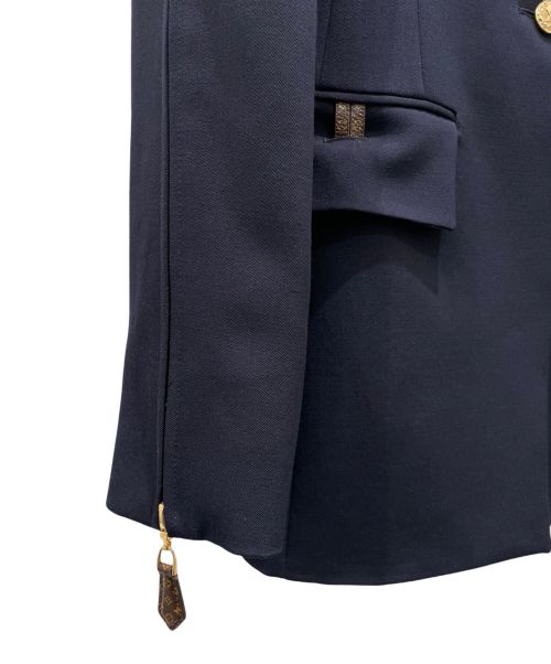 LOUIS VUITTON（ルイ ヴィトン）LOUIS VUITTON (ルイ ヴィトン) モノグラム ジップスリーブ ブレザー ネイビー サイズ:34の古着・服飾アイテム
