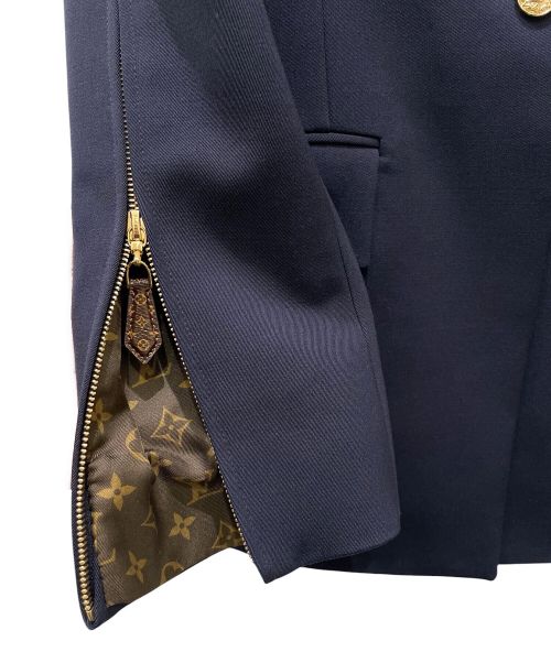 LOUIS VUITTON（ルイ ヴィトン）LOUIS VUITTON (ルイ ヴィトン) モノグラム ジップスリーブ ブレザー ネイビー サイズ:34の古着・服飾アイテム
