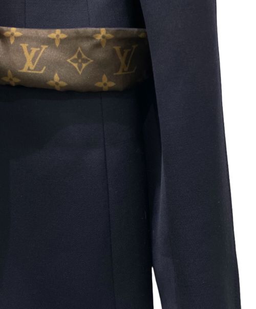 LOUIS VUITTON（ルイ ヴィトン）LOUIS VUITTON (ルイ ヴィトン) モノグラム ジップスリーブ ブレザー ネイビー サイズ:34の古着・服飾アイテム
