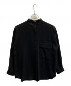 MUSE de Deuxieme Classeミューズ ドゥーズィエム クラス）の古着「ジョーゼット2way ブラウス」｜ブラック