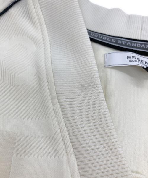 DOUBLE STANDARD CLOTHING（ダブルスタンダードクロージング）DOUBLE STANDARD CLOTHING (ダブルスタンダードクロージング) ESSENTIAL ジャガードジャージーブルゾン アイボリー サイズ:36の古着・服飾アイテム