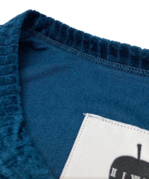 SHAREEF（シャリーフ）SHAREEF (シャリーフ) STRIPE VELOR SWITCHING P/O ネイビー サイズ:1の古着・服飾アイテム