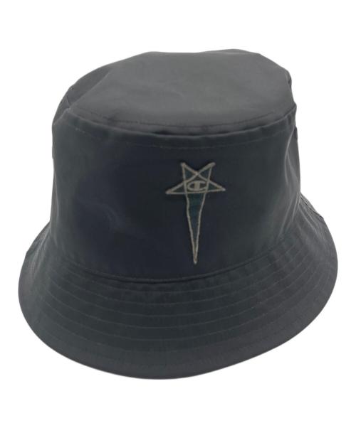 RICK OWENS（リックオウエンス）RICK OWENS (リックオウエンス) Champion (チャンピオン) GILLIGAN HAT ブラック サイズ:XLの古着・服飾アイテム