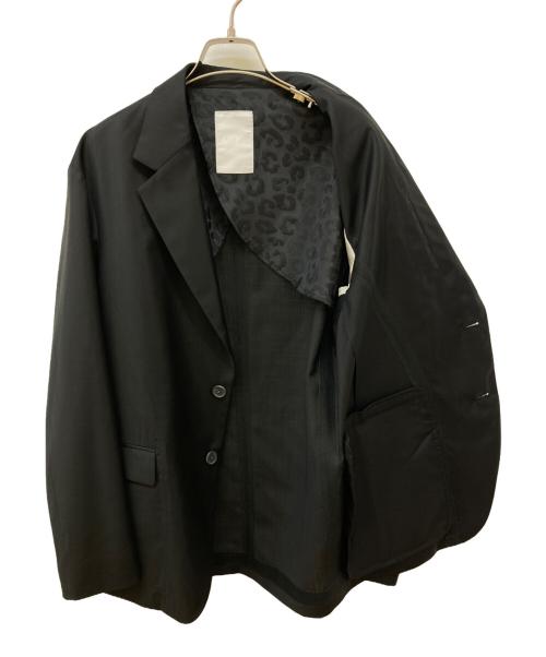 ONE GRAVITY（ワングラヴィティ）ONE GRAVITY (ワングラヴィティ) シャイニーウールトロピカル2Bジャケット ブラック サイズ:Sの古着・服飾アイテム