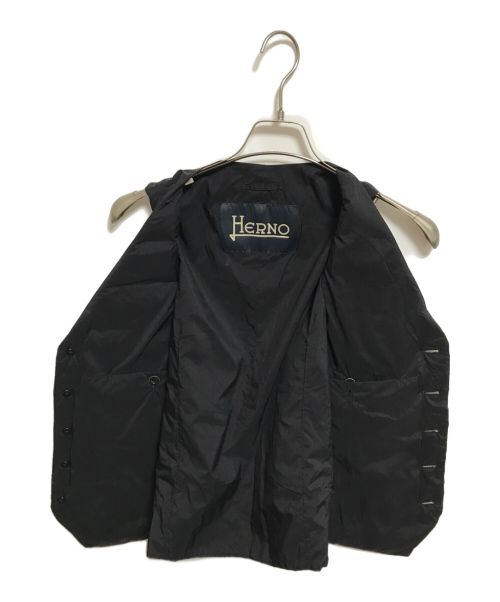 HERNO（ヘルノ）HERNO (ヘルノ) ダウンジレ ブラック サイズ:46の古着・服飾アイテム