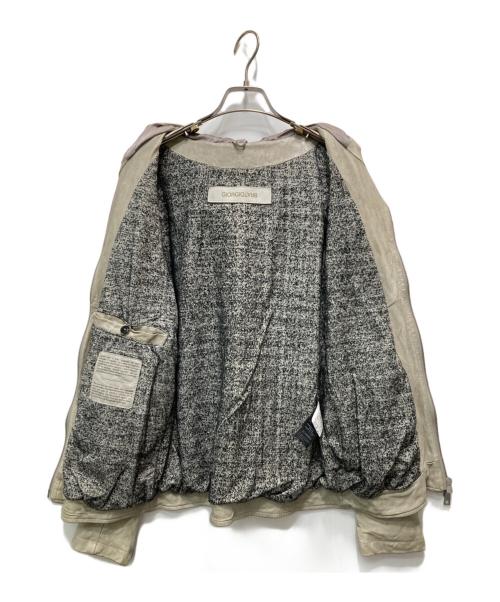 GIORGIO BRATO（ジョルジョブラッド）GIORGIO BRATO (ジョルジョブラッド) ユーズド加工レザージップブルゾン グレー サイズ:44の古着・服飾アイテム