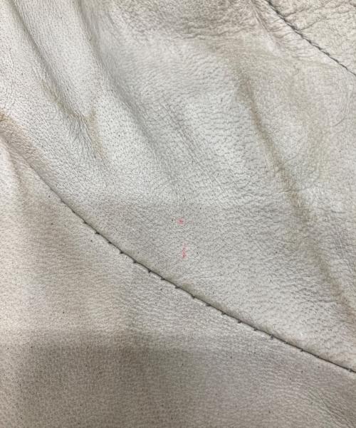 GIORGIO BRATO（ジョルジョブラッド）GIORGIO BRATO (ジョルジョブラッド) ユーズド加工レザージップブルゾン グレー サイズ:44の古着・服飾アイテム