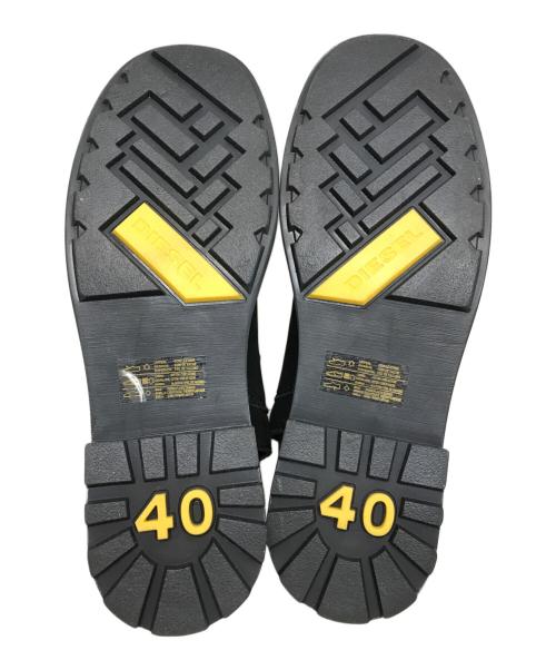 DIESEL（ディーゼル）DIESEL (ディーゼル) D-THROUPER DBB ZC レザーブーツ ブラック サイズ:25.5cmの古着・服飾アイテム