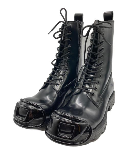DIESEL（ディーゼル）DIESEL (ディーゼル) D-HAMMER BT D カウレザーワークブーツ ブラック サイズ:26.5の古着・服飾アイテム