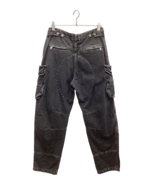 DIESEL（ディーゼル）DIESEL (ディーゼル) d-fish 0hlaa デニムカーゴパンツ ブラック サイズ:28の古着・服飾アイテム