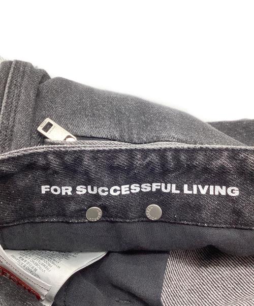 DIESEL（ディーゼル）DIESEL (ディーゼル) d-fish 0hlaa デニムカーゴパンツ ブラック サイズ:28の古着・服飾アイテム