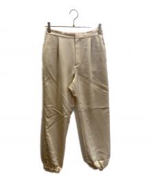 UNITED ARROWS（ユナイテッドアローズ）の古着「クリーンサテンジョガーパンツ」｜ベージュ