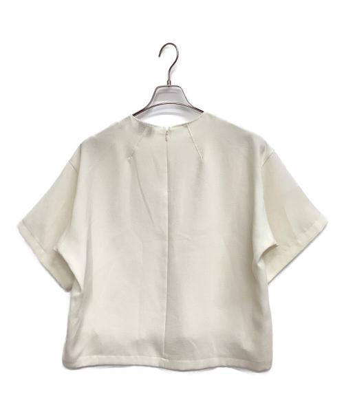 UNITED ARROWS（ユナイテッドアローズ）UNITED ARROWS (ユナイテッドアローズ) COMFY ドロストヘム 五分袖 ブラウス アイボリー サイズ:38の古着・服飾アイテム