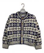Coohemコーヘン）の古着「SCANDINAVIAN KNIT CARDIGAN」｜ブルー