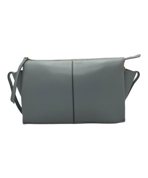 CELINE（セリーヌ）CELINE (セリーヌ) トリフォルド チェーンバッグ スカイブルーの古着・服飾アイテム