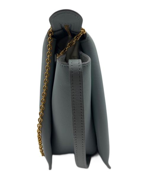 CELINE（セリーヌ）CELINE (セリーヌ) トリフォルド チェーンバッグ スカイブルーの古着・服飾アイテム