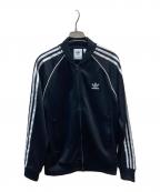 adidasアディダス）の古着「トラックジャケット」｜ブラック