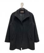 URBAN RESEARCH DOORSアーバンリサーチドアーズ）の古着「スタンドカラーミドルコート」｜ブラック