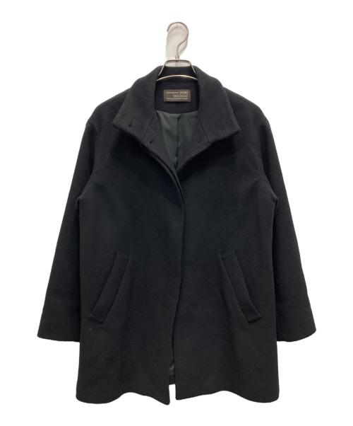 URBAN RESEARCH DOORS（アーバンリサーチドアーズ）URBAN RESEARCH DOORS (アーバンリサーチドアーズ) スタンドカラーミドルコート ブラック サイズ:Mの古着・服飾アイテム