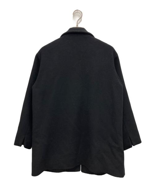 URBAN RESEARCH DOORS（アーバンリサーチドアーズ）URBAN RESEARCH DOORS (アーバンリサーチドアーズ) スタンドカラーミドルコート ブラック サイズ:Mの古着・服飾アイテム