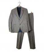 LARDINIラルディーニ）の古着「千鳥柄セットアップスーツ」｜グレー