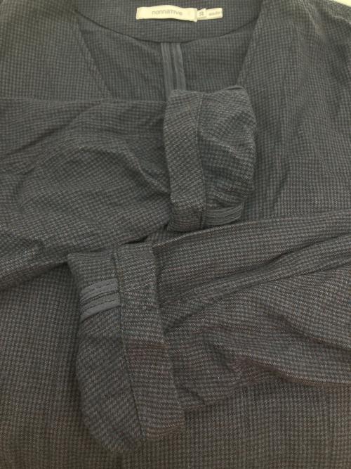 nonnative（ノンネイティブ）nonnative (ノンネイティブ) SOLDIER JACKET W/C TWILL HOUNDS TOOTH ネイビー サイズ:３の古着・服飾アイテム