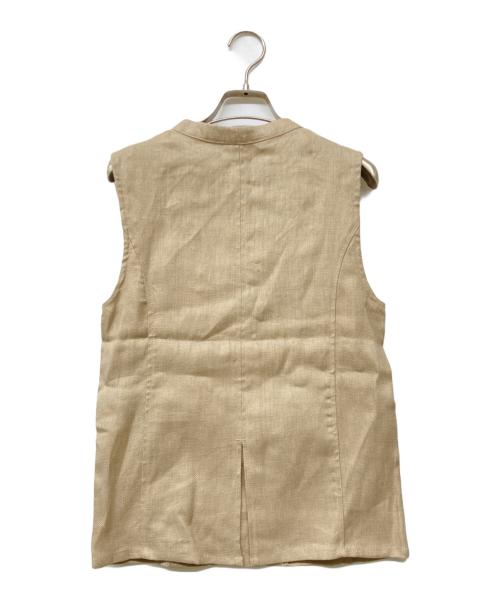 HOWIE Clothing（ハウイクロージング）HOWIE Clothing (ハウイクロージング) linen vest ベージュ サイズ:FREEの古着・服飾アイテム