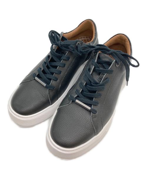 AOURE（アウール）AOURE (アウール) レースアップ カウレザー スニーカー ブラック サイズ:26.5の古着・服飾アイテム