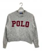 POLO RALPH LAURENポロ・ラルフローレン）の古着「ロゴニット」｜グレー