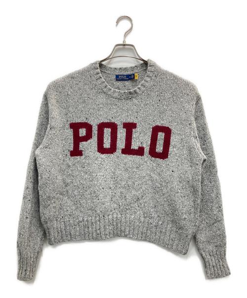 POLO RALPH LAUREN（ポロ・ラルフローレン）POLO RALPH LAUREN (ポロ・ラルフローレン) ロゴニット グレー サイズ:Mの古着・服飾アイテム