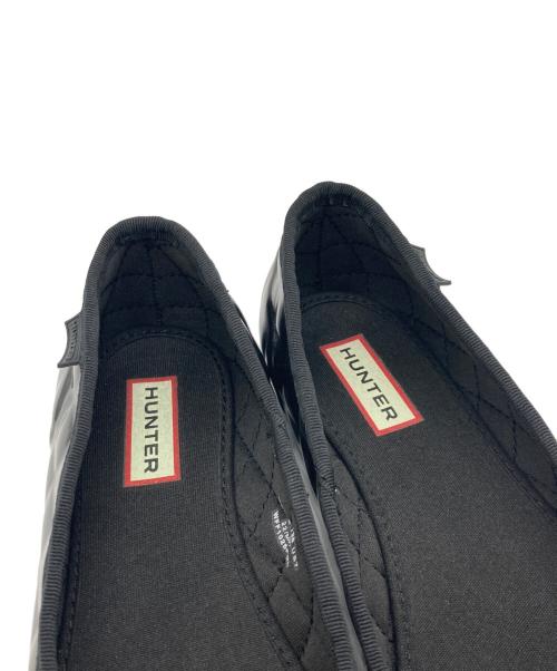 HUNTER（ハンター）HUNTER (ハンター) オリジナルキルテッドバレリーナグロス ブラック サイズ:UK 5の古着・服飾アイテム