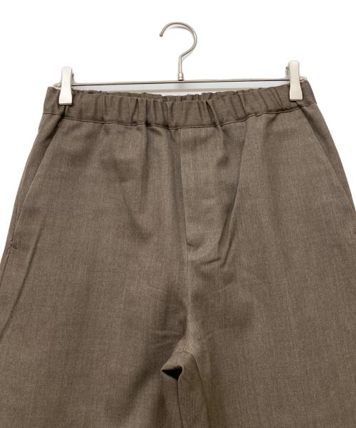 JOHN SMEDLEY（ジョンスメドレー）JOHN SMEDLEY (ジョンスメドレー) ウールテーパードイージーパンツ ブラウン サイズ:2(M)の古着・服飾アイテム