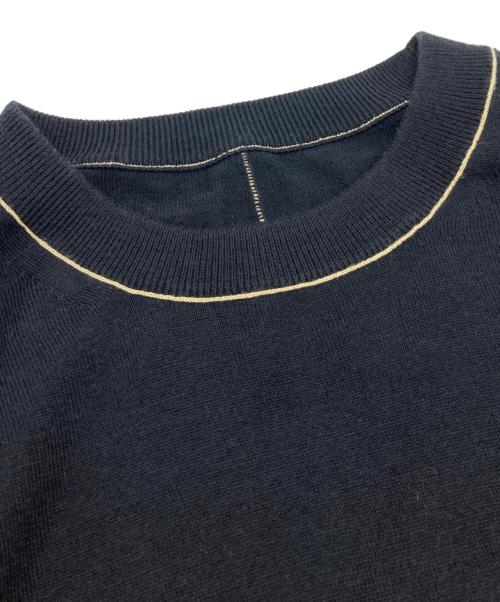 Gypsohila（ジプソフィア）Gypsohila (ジプソフィア) シルクコットンニット ブラック サイズ:Fの古着・服飾アイテム