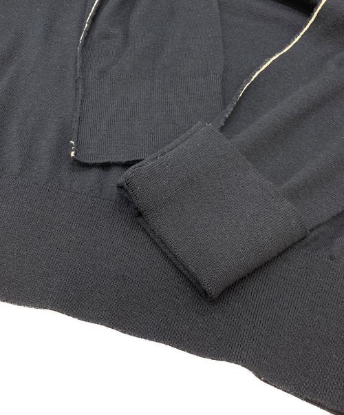 Gypsohila（ジプソフィア）Gypsohila (ジプソフィア) シルクコットンニット ブラック サイズ:Fの古着・服飾アイテム