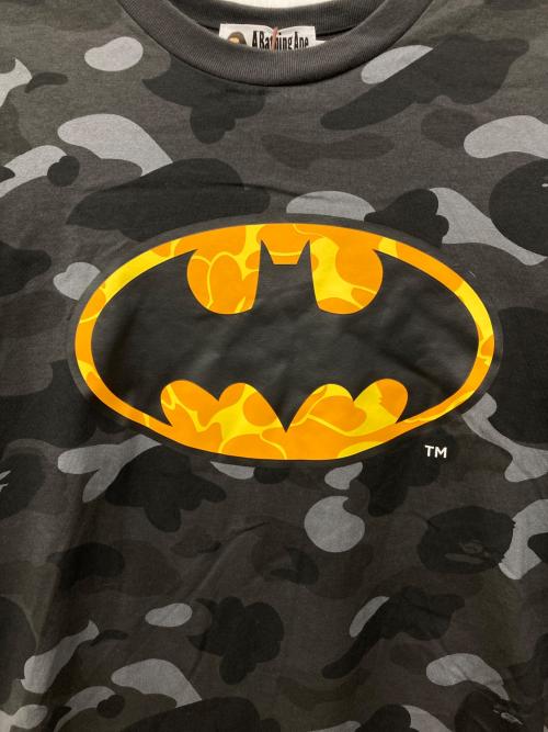 A BATHING APE（ア ベイシング エイプ）A BATHING APE (ア ベイシング エイプ) DC (ディーシー) バットマン カラーカモTシャツ ブラック サイズ:XLの古着・服飾アイテム