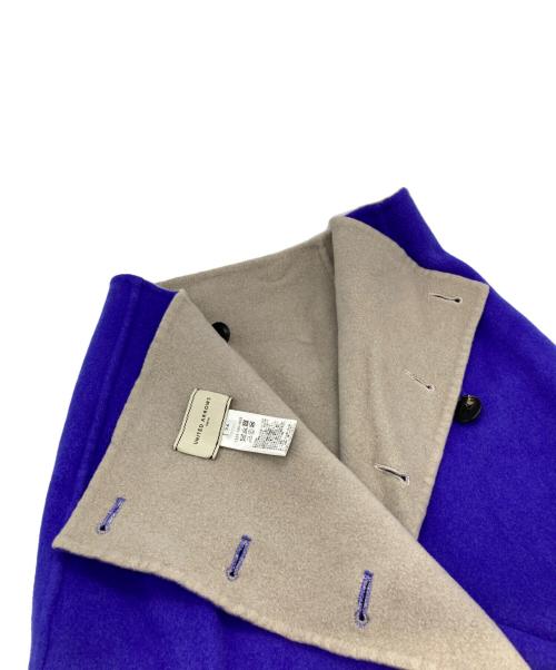 UNITED ARROWS（ユナイテッドアローズ）UNITED ARROWS (ユナイテッドアローズ) UBCBリバーバイカラーラップスカート パープル サイズ:36の古着・服飾アイテム