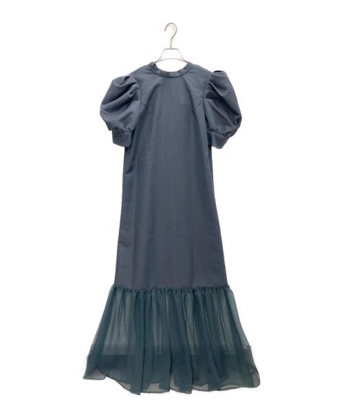 MMormal（モーマル）MMormal (モーマル) バックリボンシアードレス グリーン サイズ:SIZE FREEの古着・服飾アイテム