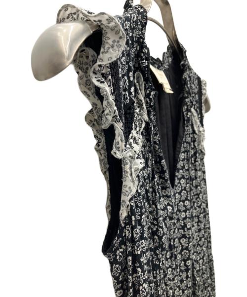 Kate Spade（ケイトスペード）Kate Spade (ケイトスペード) 小花柄ノースリーブワンピース ブラック サイズ:SIZE XSの古着・服飾アイテム