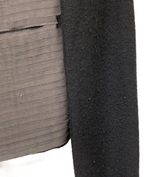 EMPORIO ARMANI（エンポリオアルマーニ）EMPORIO ARMANI (エンポリオアルマーニ) テープ装飾ウールジャケット ブラック サイズ:40の古着・服飾アイテム