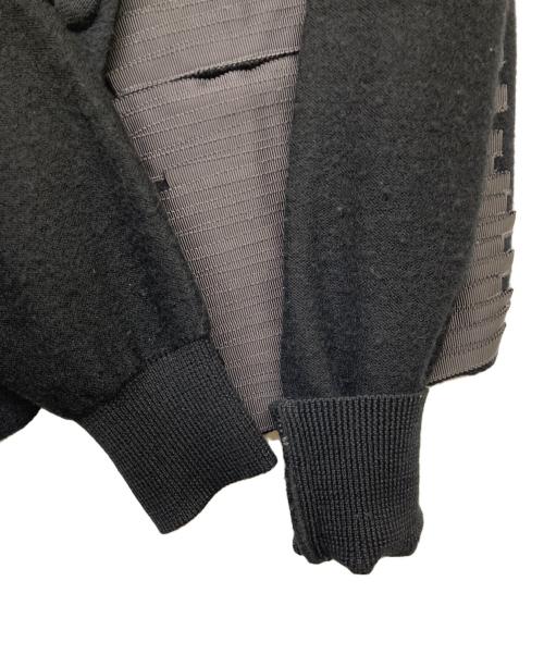 EMPORIO ARMANI（エンポリオアルマーニ）EMPORIO ARMANI (エンポリオアルマーニ) テープ装飾ウールジャケット ブラック サイズ:40の古着・服飾アイテム