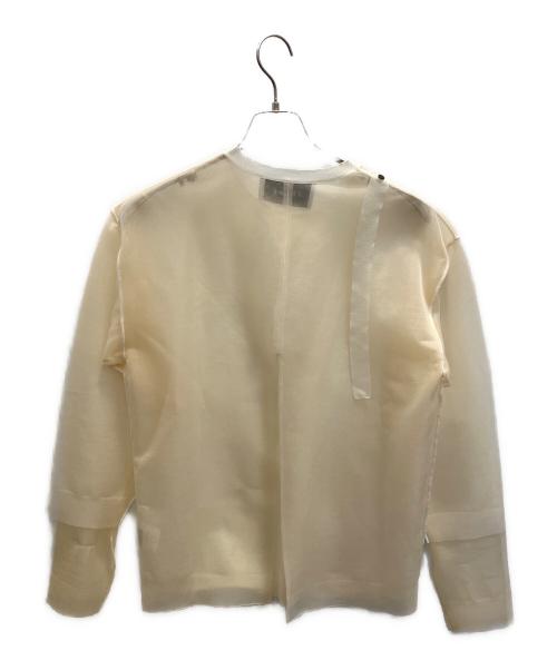IRENE（アイレネ）IRENE (アイレネ) Transparent Knit Top イエロー サイズ:36の古着・服飾アイテム