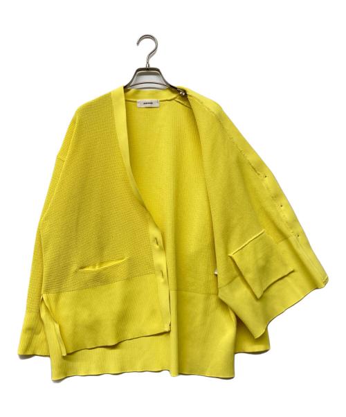 machatt（マチャット）machatt (マチャット) アモッサワッフルカーディガン イエロー サイズ:‐の古着・服飾アイテム