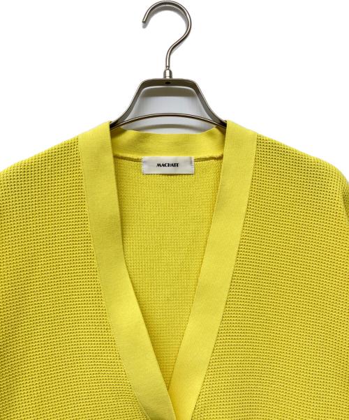 machatt（マチャット）machatt (マチャット) アモッサワッフルカーディガン イエロー サイズ:‐の古着・服飾アイテム